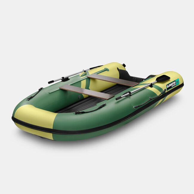 Надувная лодка GLADIATOR E350S зеленый